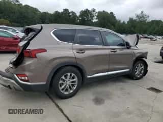 2019 Hyundai Santa Fe SE z VIN 5NMS23AD5KH035559, wystawiony jako Copart lot #69690105 z przebiegiem Nie podano mil oraz Szkoda całkowita • Salvage title. Historia ofert i sprzedaży dostępna na DreamBid. Obrazek 3.