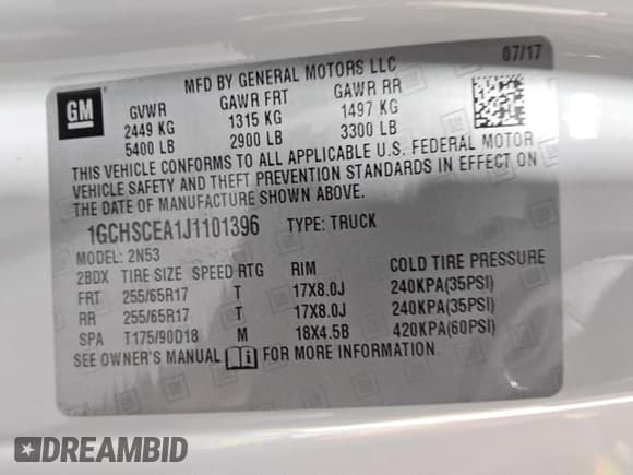 ✅ 2018 Chevrolet Colorado 2WD LT • VIN: 1GCHSCEA1J1101396 • Lot: 54607235. Listed on Copart with 59,665 mi. Free auction sales archive from the USA and detailed vehicle history report at DreamBid. Image 12.