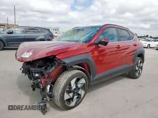 2024 Hyundai Kona Limited with VIN KM8HE3A30RU132403, listed as a Copart auction lot 62552275 with 10,547 mi miles and Salvage title. Bid and sale history available at DreamBid. Image 1.