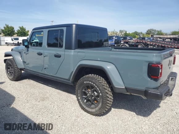 ✅ 2024 Jeep Gladiator Willys • VIN: 1C6HJTAG7RL119096 • Лот: 68356284. Опубликован ранее на Copart с пробегом 16 миль. Бесплатный доступ к архиву аукционных продаж из США и подробный отчёт об истории автомобиля на DreamBid. Изображение 2.