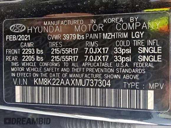 ✅ 2021 Hyundai Kona SEL • VIN: KM8K22AAXMU737304 • Лот: 63745555. Опубликован ранее на Copart с пробегом 76 653 миль. Бесплатный доступ к архиву аукционных продаж из США и подробный отчёт об истории автомобиля на DreamBid. Изображение 13.