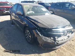 ✅ 2024 Volkswagen Jetta S • VIN: 3VW5M7BU6RM094296 • Lot: 43893667. Listed on IAAI with 46,855 mi. Free auction sales archive from the USA and detailed vehicle history report at DreamBid. Image 1.