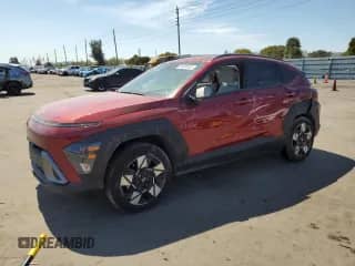 2024 Hyundai Kona SEL with VIN KM8HB3AB7RU096841, listed as a Copart auction lot 45480035 with 9,046 mi miles and Non repairable. Bid and sale history available at DreamBid. Image 1.