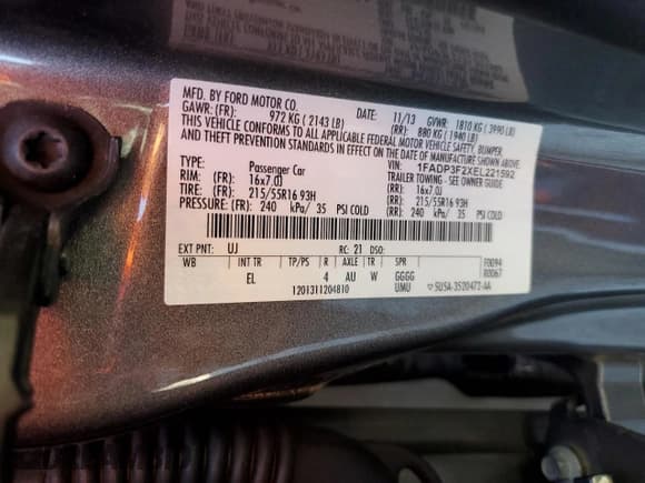 ✅ 2014 Ford Focus SE • VIN: 1FADP3F2XEL221592 • Lot: 92187715. Wystawiony na Copart z przebiegiem 151 763 mil. Bezpłatny archiwum sprzedaży aukcyjnych z USA i szczegółowy raport historii pojazdu na DreamBid. Zdjęcie 12.