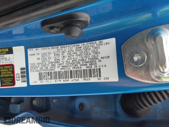 ✅ 2008 Toyota Tacoma PreRunner • VIN: 5TEJU62N78Z519482 • Lot: 43675908. Wystawiony na IAAI z przebiegiem 187 664 mil. Bezpłatny archiwum sprzedaży aukcyjnych z USA i szczegółowy raport historii pojazdu na DreamBid. Zdjęcie 9.