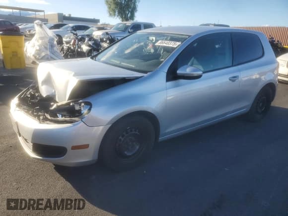 ✅ 2010 Volkswagen Golf • VIN: WVWBB7AJ6AW225458 • Lot: 86640375. Listed on Copart with 165,533 mi. Free auction sales archive from the USA and detailed vehicle history report at DreamBid. Image 1.