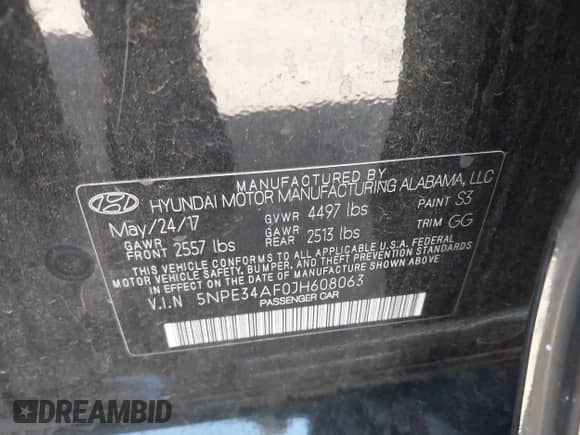2018 Hyundai Sonata SEL с VIN 5NPE34AF0JH608063, выставлен на аукционе IAAI как лот 43340480 с пробегом 91 170 миль миль и . История ставок и продаж доступна на DreamBid. Изображение 9.