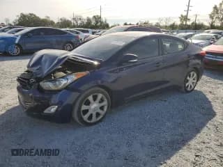✅ 2012 Hyundai Elantra Limited • VIN: 5NPDH4AE9CH118860 • Lot: 92302465. Listed on Copart with 133,852 mi. Free auction sales archive from the USA and detailed vehicle history report at DreamBid. Image 1.