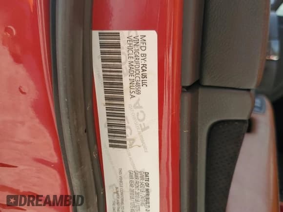 ✅ 2015 Jeep Grand Cherokee SRT • VIN: 1C4RJFDJ0LC348569 • Лот: 68952885. Опубликован ранее на Copart с пробегом 70 971 миль. Бесплатный доступ к архиву аукционных продаж из США и подробный отчёт об истории автомобиля на DreamBid. Изображение 14.