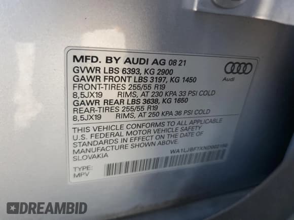 ✅ 2022 Audi Q7 Premium Plus • VIN: WA1LJBF7XND002150 • Lot: 70599675. Wystawiony na Copart z przebiegiem 24 632 mil. Bezpłatny archiwum sprzedaży aukcyjnych z USA i szczegółowy raport historii pojazdu na DreamBid. Zdjęcie 13.