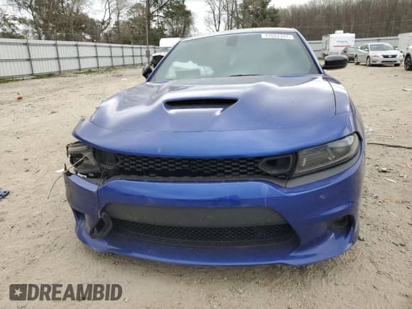 2022 Dodge Charger R/T with VIN 2C3CDXCTXNH153394, listed as a Copart auction lot 47682344 with 38,858 mi miles and Salvage title. Bid and sale history available at DreamBid. Image 5.