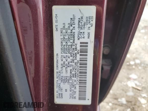 ✅ 2004 Scion xB • VIN: JTLKT324140157760 • Лот: 56141685. Опубликован ранее на Copart с пробегом 98 340 миль. Бесплатный доступ к архиву аукционных продаж из США и подробный отчёт об истории автомобиля на DreamBid. Изображение 13.