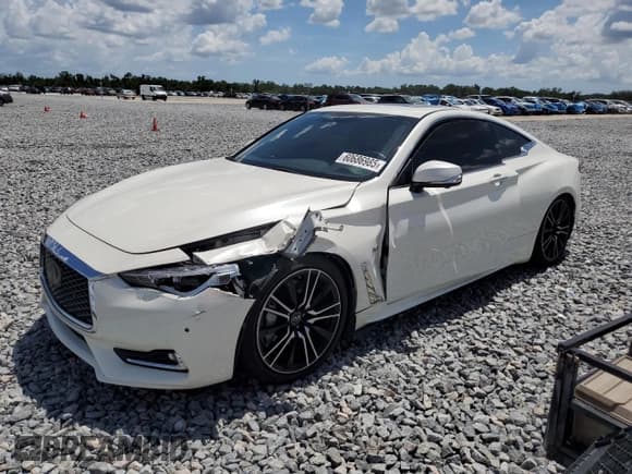 ✅ 2018 Infiniti Q60 Sport • VIN: JN1EV7EK9JM342022 • Лот: 60686985. Опубликован ранее на Copart с пробегом 77 498 миль. Бесплатный доступ к архиву аукционных продаж из США и подробный отчёт об истории автомобиля на DreamBid. Изображение 1.