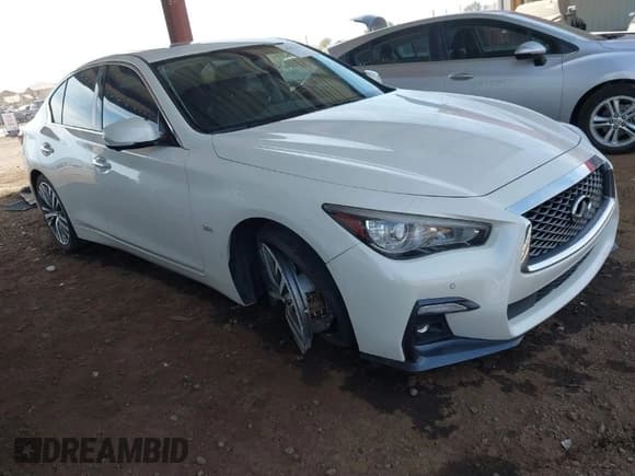 ✅ 2020 Infiniti Q50 Luxe • VIN: JN1EV7AP7LM200997 • Lot: 41621471. Listed on IAAI with 57,742 mi. Free auction sales archive from the USA and detailed vehicle history report at DreamBid. Image 1.
