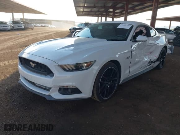 ✅ 2016 Ford Mustang GT • VIN: 1FA6P8CFXG5268951 • Lot: 43121256. Listed on IAAI with 77,286 mi. Free auction sales archive from the USA and detailed vehicle history report at DreamBid. Image 2.