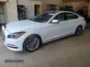 2016 Hyundai Genesis 3.8L z VIN KMHGN4JE7GU132916, wystawiony jako Copart lot #75398344 z przebiegiem 88 018 mil mil oraz Szkoda całkowita • Salvage title. Historia ofert i sprzedaży dostępna na DreamBid. Obrazek 1.