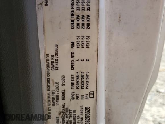 ✅ 2005 Chevrolet Colorado LS ZQ8 • VIN: 1GCCS196158255625 • Лот: 70691555. Опубликован ранее на Copart с пробегом 198 443 миль. Бесплатный доступ к архиву аукционных продаж из США и подробный отчёт об истории автомобиля на DreamBid. Изображение 13.