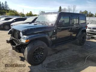 ✅ 2023 Jeep Wrangler Sahara • VIN: 1C4HJXEN6PW594940 • Лот: 71897055. Опубликован ранее на Copart с пробегом 97 380 миль. Бесплатный доступ к архиву аукционных продаж из США и подробный отчёт об истории автомобиля на DreamBid. Изображение 1.