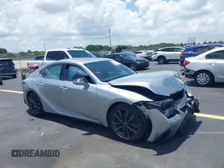 ✅ 2021 Lexus IS 350 F Sport • VIN: JTHGZ1B22M5045649 • Лот: 42687081. Опубликован ранее на IAAI с пробегом 50 744 миль. Бесплатный доступ к архиву аукционных продаж из США и подробный отчёт об истории автомобиля на DreamBid. Изображение 1.