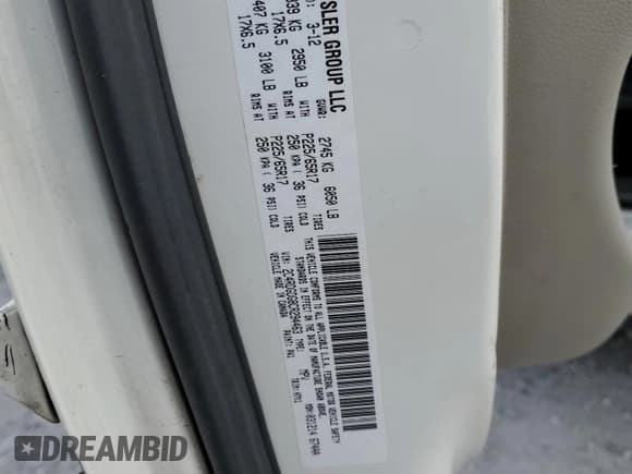 ✅ 2012 Dodge Grand Caravan Crew • VIN: 2C4RDGDG8CR294463 • Лот: 65467015. Опубликован ранее на Copart с пробегом 191 135 миль. Бесплатный доступ к архиву аукционных продаж из США и подробный отчёт об истории автомобиля на DreamBid. Изображение 15.