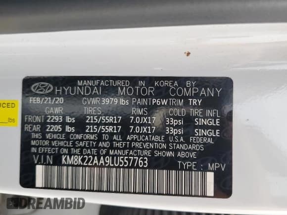 ✅ 2020 Hyundai Kona SEL • VIN: KM8K22AA9LU557763 • Лот: 62048093. Опубликован ранее на Copart с пробегом 18 483 миль. Бесплатный доступ к архиву аукционных продаж из США и подробный отчёт об истории автомобиля на DreamBid. Изображение 14.