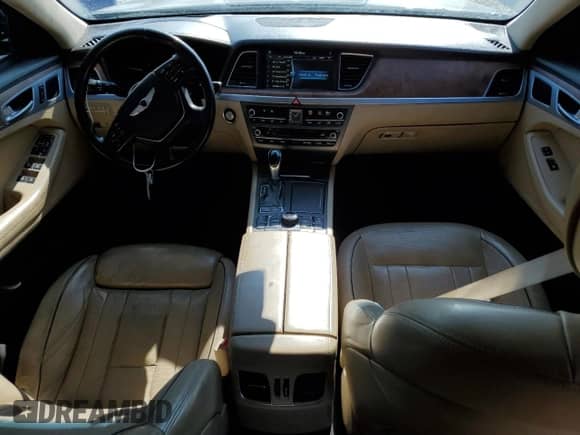 2015 Hyundai Genesis 3.8L z VIN KMHGN4JE5FU024289, wystawiony jako Copart lot #68796624 z przebiegiem 149 108 mil mil oraz Szkoda całkowita • Salvage title. Historia ofert i sprzedaży dostępna na DreamBid. Obrazek 8.