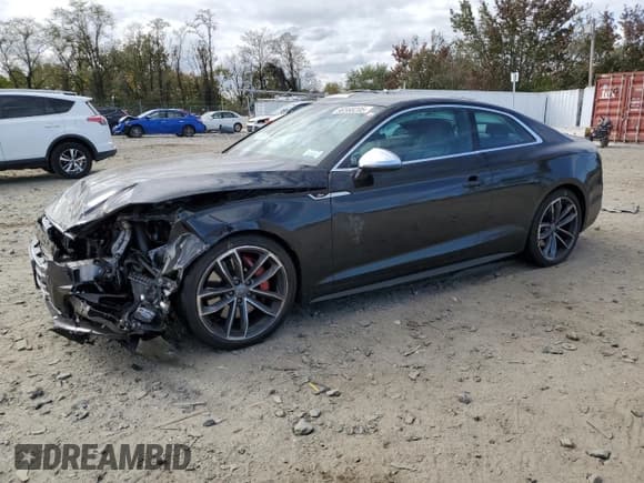 ✅ 2018 Audi S5 Prestige • VIN: WAUR4AF52JA058740 • Lot: 90568205. Listed on Copart with 69,875 mi. Free auction sales archive from the USA and detailed vehicle history report at DreamBid. Image 1.