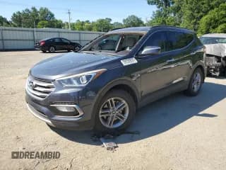 ✅ 2018 Hyundai Santa Fe 2.4L • VIN: 5XYZU3LB6JG522640 • Лот: 59038864. Опубликован ранее на Copart с пробегом 82 372 миль. Бесплатный доступ к архиву аукционных продаж из США и подробный отчёт об истории автомобиля на DreamBid. Изображение 1.