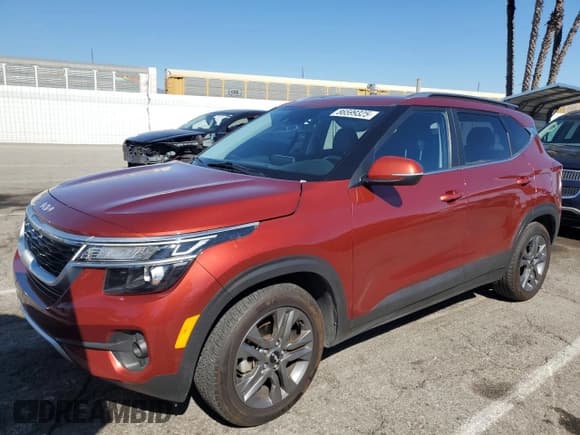✅ 2022 Kia Seltos S • VIN: KNDEU2AA7N7313459 • Lot: 86599325. Listed on Copart with 46,729 mi. Free auction sales archive from the USA and detailed vehicle history report at DreamBid. Image 1.