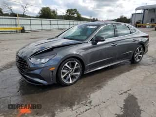 2022 Hyundai Sonata SEL Plus с VIN KMHL44J20NA225427, выставлен на аукционе Copart как лот 84207785 с пробегом 75 180 миль миль и Списание • Salvage title. История ставок и продаж доступна на DreamBid. Изображение 1.