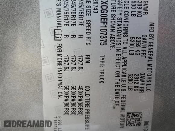 ✅ 2014 Chevrolet Silverado 2500HD LT • VIN: 1GC1KXCG0EF107375 • Lot: 42682375. Listed on Copart with Not provided. Free auction sales archive from the USA and detailed vehicle history report at DreamBid. Image 12.