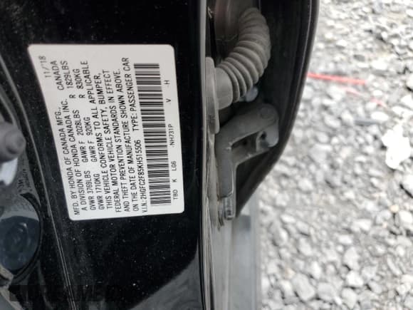 ✅ 2019 Honda Civic Sport • VIN: 2HGFC2F85KH515506 • Lot: 89530395. Listed on Copart with 136,670 mi. Free auction sales archive from the USA and detailed vehicle history report at DreamBid. Image 12.