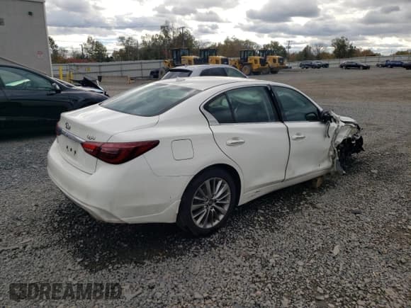 ✅ 2019 Infiniti Q50 Signature Edition • VIN: JN1EV7AR9KM592221 • Lot: 87242935. Listed on Copart with Not provided. Free auction sales archive from the USA and detailed vehicle history report at DreamBid. Image 3.
