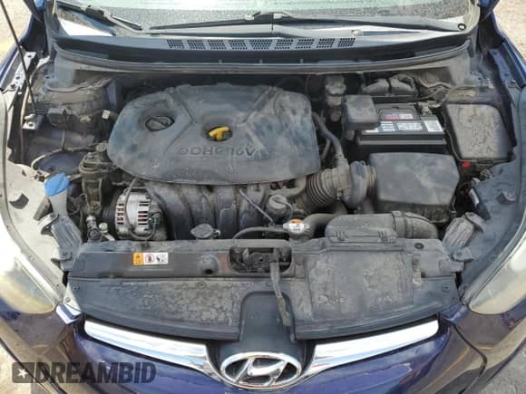 2014 Hyundai Elantra SE z VIN 5NPDH4AE5EH541924, wystawiony jako Copart lot #69814185 z przebiegiem 113 106 mil mil oraz Szkoda całkowita • Salvage title. Historia ofert i sprzedaży dostępna na DreamBid. Obrazek 11.
