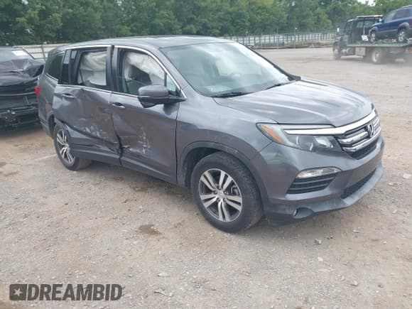 ✅ 2017 Honda Pilot EX-L • VIN: 5FNYF5H55HB038934 • Lot: 42892558. Listed on IAAI with 80,984 mi. Free auction sales archive from the USA and detailed vehicle history report at DreamBid. Image 1.