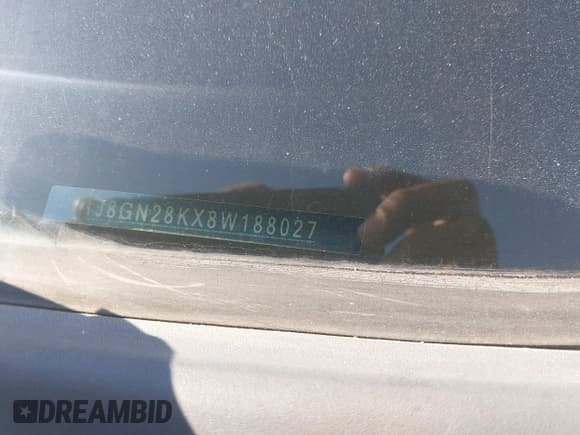 ✅ 2008 Jeep Liberty Sport • VIN: 1J8GN28KX8W188027 • Лот: 43498764. Опубликован ранее на IAAI с пробегом 189 619 миль. Бесплатный доступ к архиву аукционных продаж из США и подробный отчёт об истории автомобиля на DreamBid. Изображение 9.