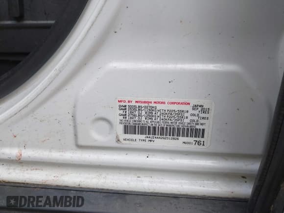 ✅ 2016 Mitsubishi Outlander GT • VIN: JA4JZ4AX2GZ012826 • Lot: 43485964. Wystawiony na IAAI z przebiegiem 195 866 mil. Bezpłatny archiwum sprzedaży aukcyjnych z USA i szczegółowy raport historii pojazdu na DreamBid. Zdjęcie 9.