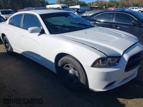 2014 Dodge Charger Police with VIN 2C3CDXAG5EH166950, listed as a IAAI auction lot 43613008 with 121,734 mi miles and . Bid and sale history available at DreamBid. Image 1.