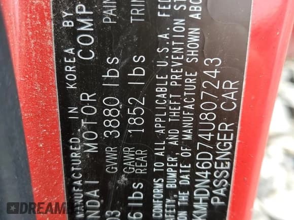 ✅ 2004 Hyundai Elantra GLS • VIN: KMHDN46D74U807243 • Lot: 66277524. Wystawiony na Copart z przebiegiem Nie podano. Bezpłatny archiwum sprzedaży aukcyjnych z USA i szczegółowy raport historii pojazdu na DreamBid. Zdjęcie 15.