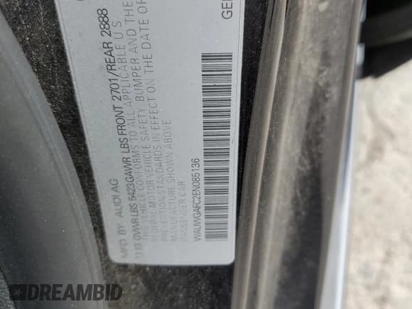 ✅ 2014 Audi A7 Premium Plus • VIN: WAUWGAFC2EN085136 • Lot: 80171595. Listed on Copart with 96,391 mi. Free auction sales archive from the USA and detailed vehicle history report at DreamBid. Image 13.