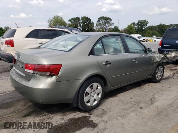 2008 Hyundai Sonata GLS with VIN 5NPET46C58H312674, listed as a Copart auction lot 70866604 with 212,698 mi miles and Salvage title. Bid and sale history available at DreamBid. Image 3.