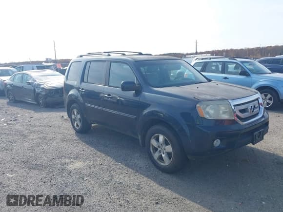 ✅ 2011 Honda Pilot EX-L • VIN: 5FNYF4H56BB038698 • Lot: 43591733. Listed on IAAI with 252,420 mi. Free auction sales archive from the USA and detailed vehicle history report at DreamBid. Image 1.