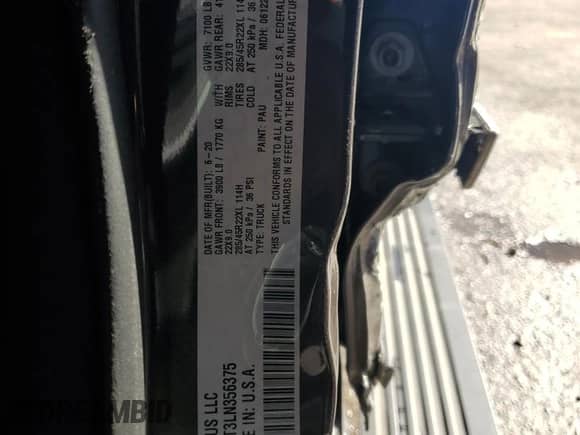 2020 Ram 1500 Limited с VIN 1C6SRFHT3LN356375, выставлен на аукционе Copart как лот 86874055 с пробегом 77 629 миль миль и Списание • Salvage title. История ставок и продаж доступна на DreamBid. Изображение 12.