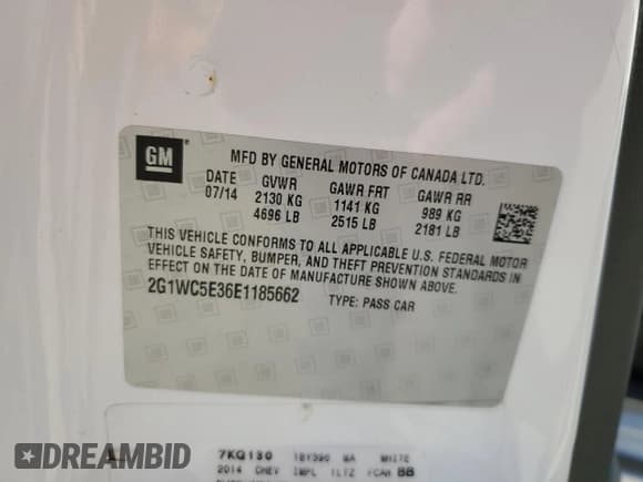 ✅ 2014 Chevrolet Impala LTZ • VIN: 2G1WC5E36E1185662 • Лот: 82728685. Опубликован ранее на Copart с пробегом 110 788 миль. Бесплатный доступ к архиву аукционных продаж из США и подробный отчёт об истории автомобиля на DreamBid. Изображение 12.