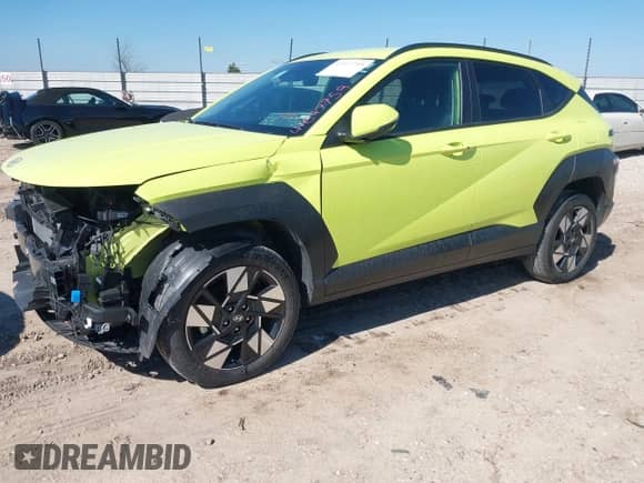2024 Hyundai Kona SEL with VIN KM8HBCAB5RU158592, listed as a IAAI auction lot 41647759 with 21,324 mi miles and . Bid and sale history available at DreamBid. Image 2.