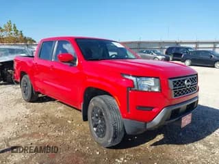 ✅ 2023 Nissan Frontier Pro-4X • VIN: 1N6ED1EK4PN600346 • Lot: 43566437. Listed on IAAI with 10,437 mi. Free auction sales archive from the USA and detailed vehicle history report at DreamBid. Image 1.