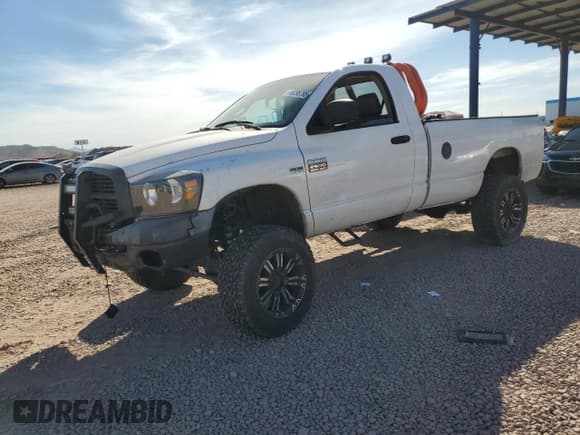 ✅ 2008 Dodge 2500 ST • VIN: 3D7KS26D98G208741 • Lot: 46099795. Listed on Copart with 184,777 mi. Free auction sales archive from the USA and detailed vehicle history report at DreamBid. Image 1.