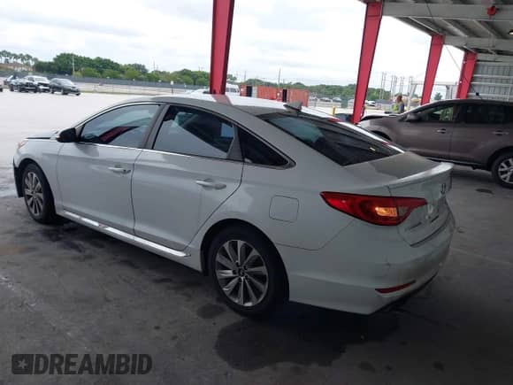 2017 Hyundai Sonata Sport with VIN 5NPE34AF4HH503102, listed as a IAAI auction lot 43255337 with 126,135 mi miles and . Bid and sale history available at DreamBid. Image 3.
