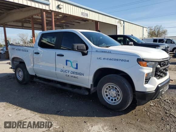 ✅ 2024 Chevrolet Silverado 1500 Work Truck • VIN: 1GCPAAEKXRZ158995 • Lot: 46082605. Wystawiony na Copart z przebiegiem 14 781 mil. Bezpłatny archiwum sprzedaży aukcyjnych z USA i szczegółowy raport historii pojazdu na DreamBid. Zdjęcie 4.