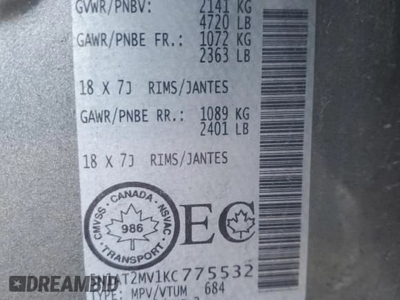 ✅ 2019 Nissan Rogue S • VIN: 5N1AT2MV1KC775532 • Lot: 87471695. Wystawiony na Copart z przebiegiem 234 524 mil. Bezpłatny archiwum sprzedaży aukcyjnych z USA i szczegółowy raport historii pojazdu na DreamBid. Zdjęcie 14.